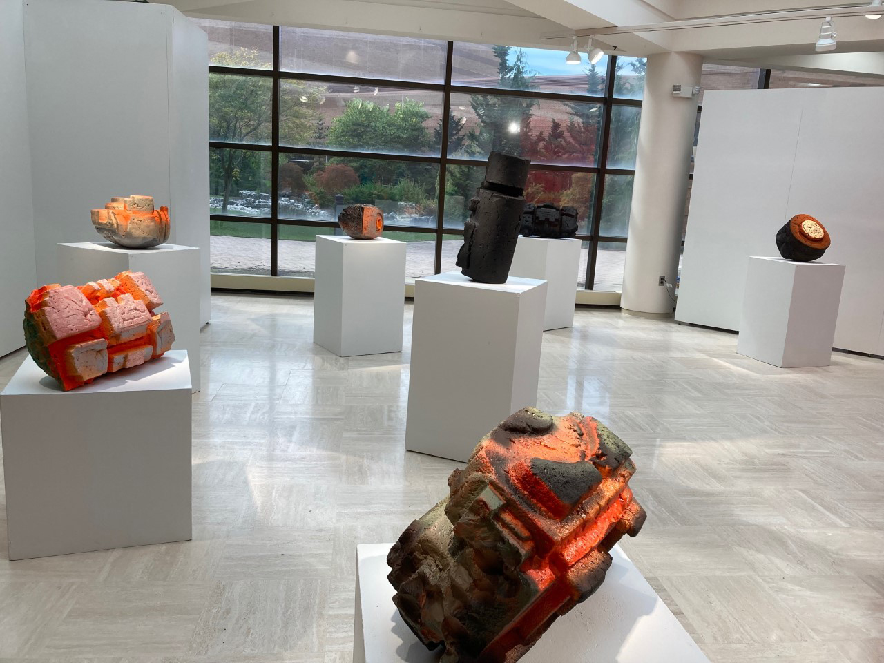 Looking at installation from the north corner